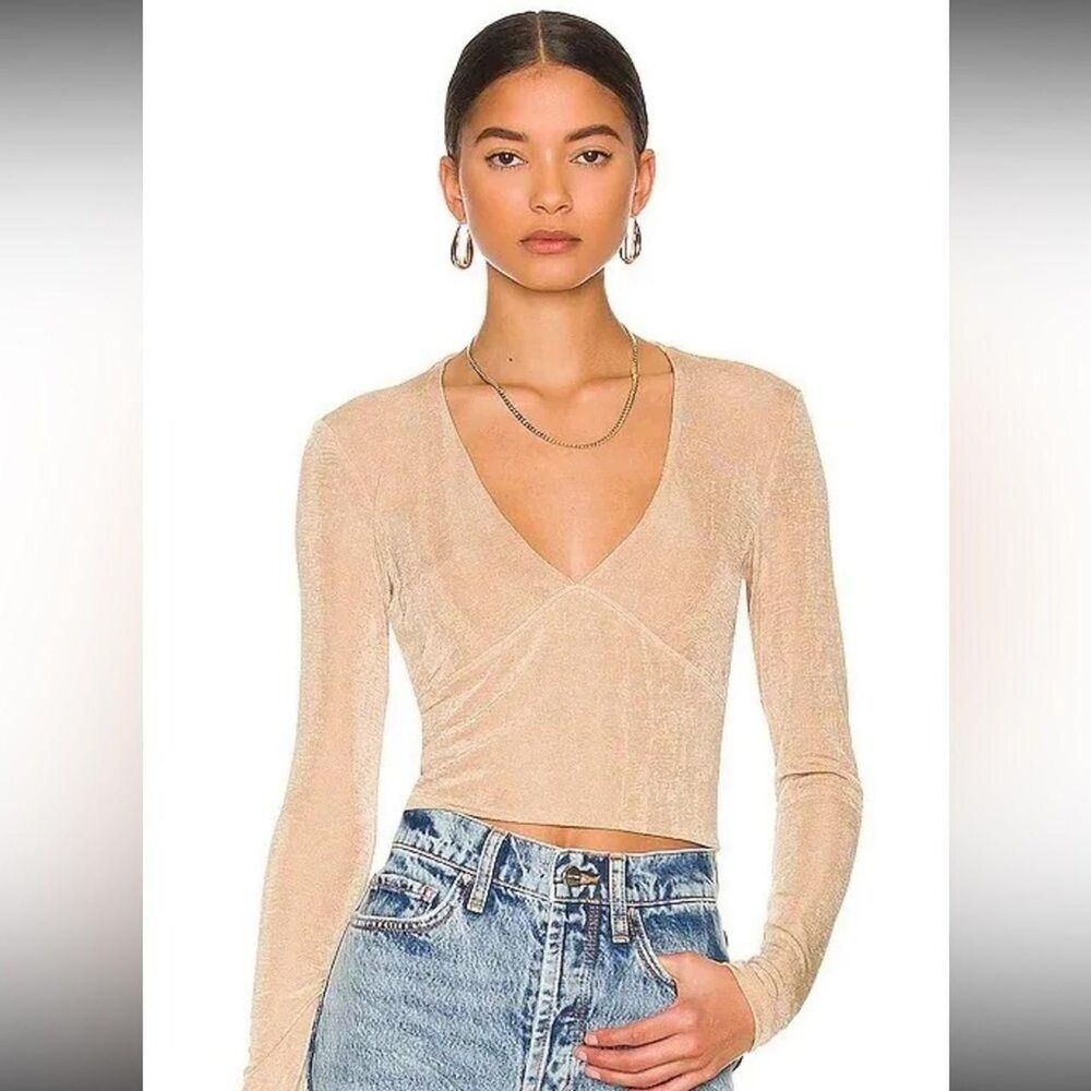 Bardot Esther Knit Top in Gold